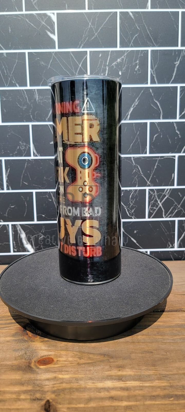 20 oz stainless steel tumbler Gamer 1