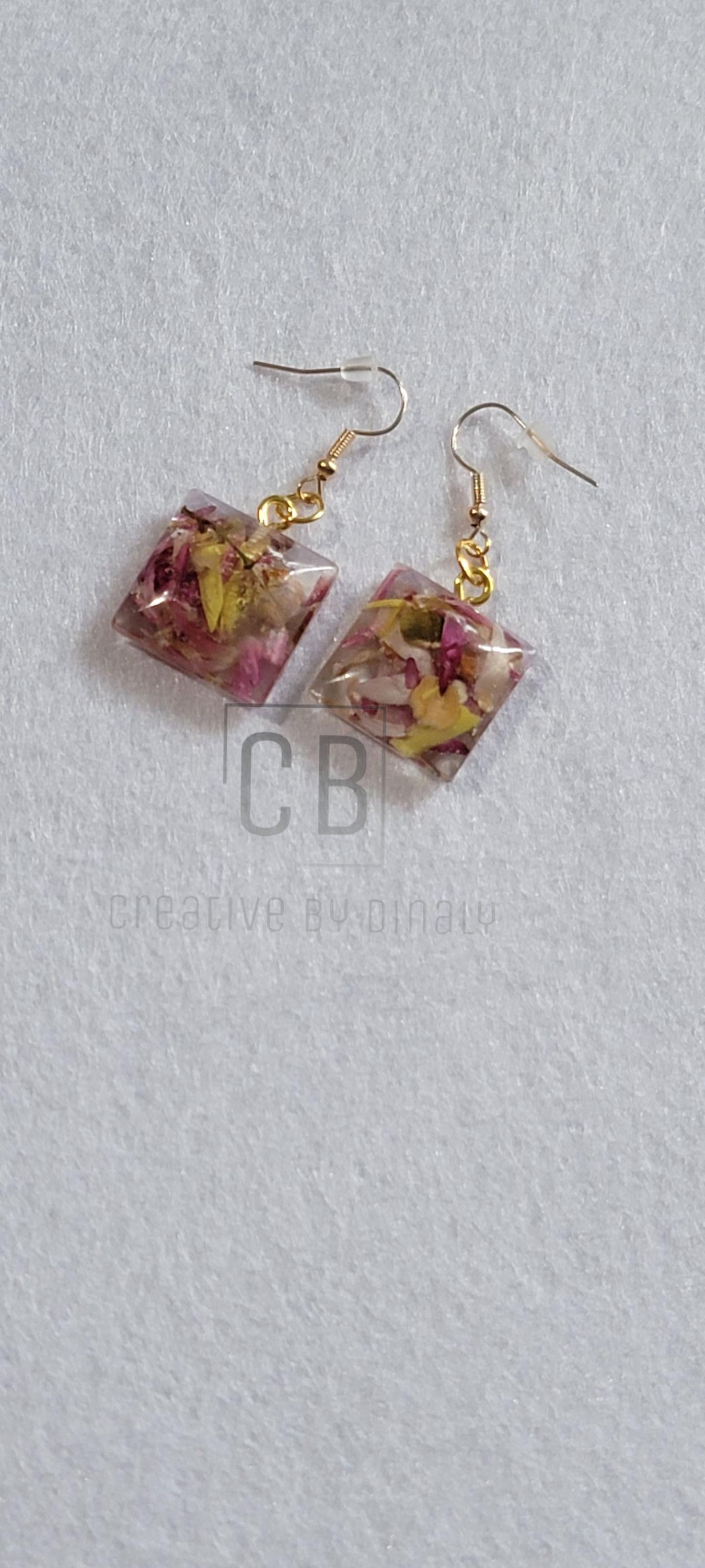 Resin Dangle Earrings