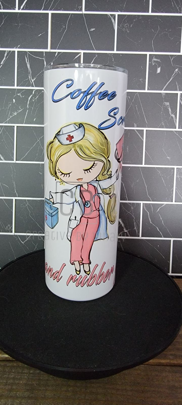 20 oz stainless steel tumbler nurse