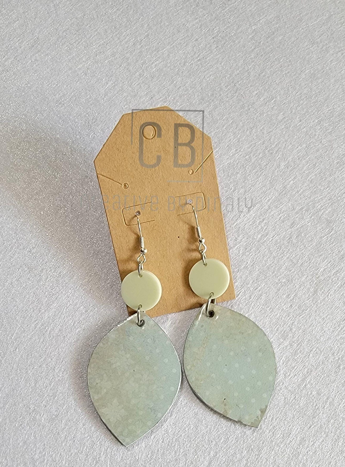 Wood & Resin Dangle Earrings