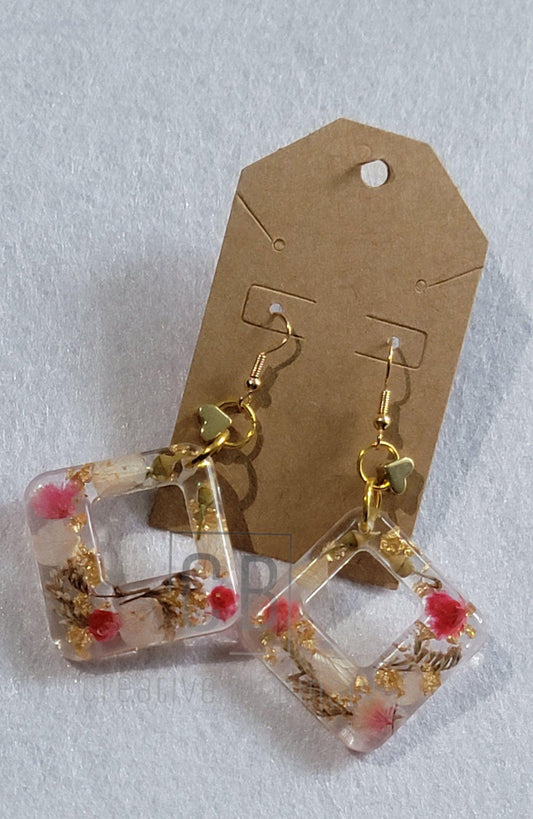 Resin Dangle Earrings