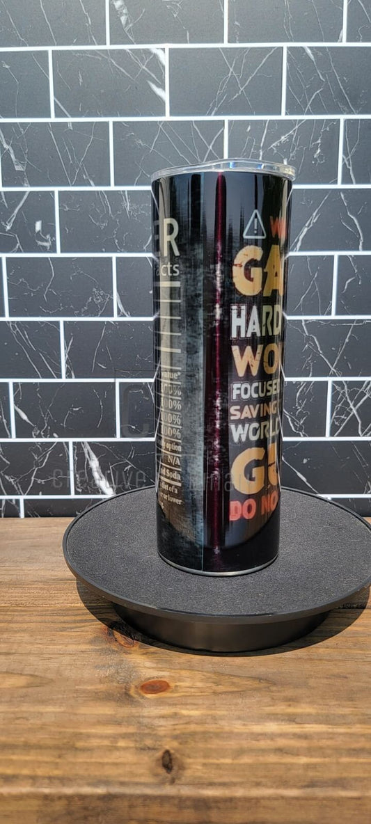 20 oz stainless steel tumbler Gamer 1