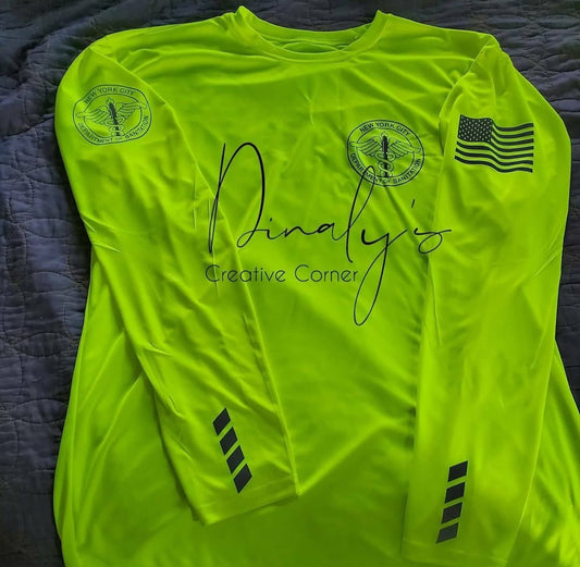 Cooling Performance Long Sleeve T-Shirt - High Viz Safety Yellow