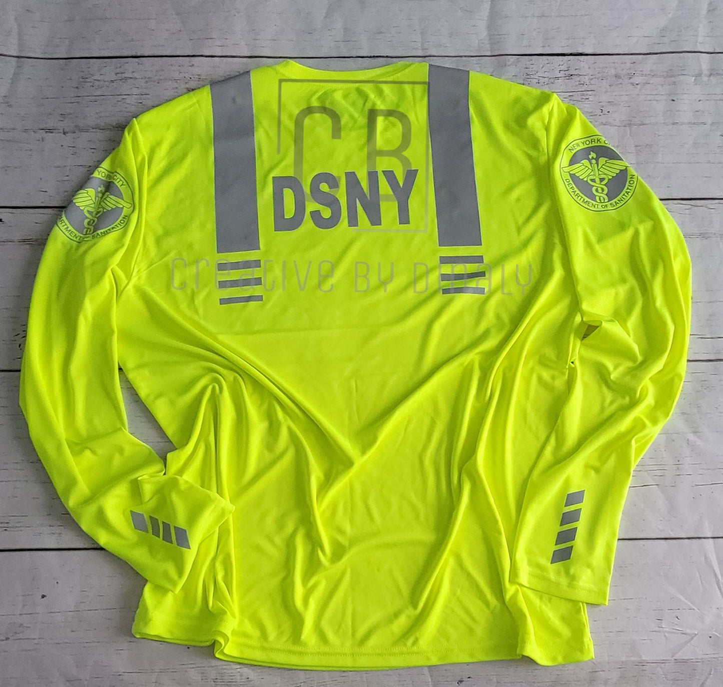 Cooling Performance Long Sleeve T-Shirt - High Viz Safety Yellow - updated design