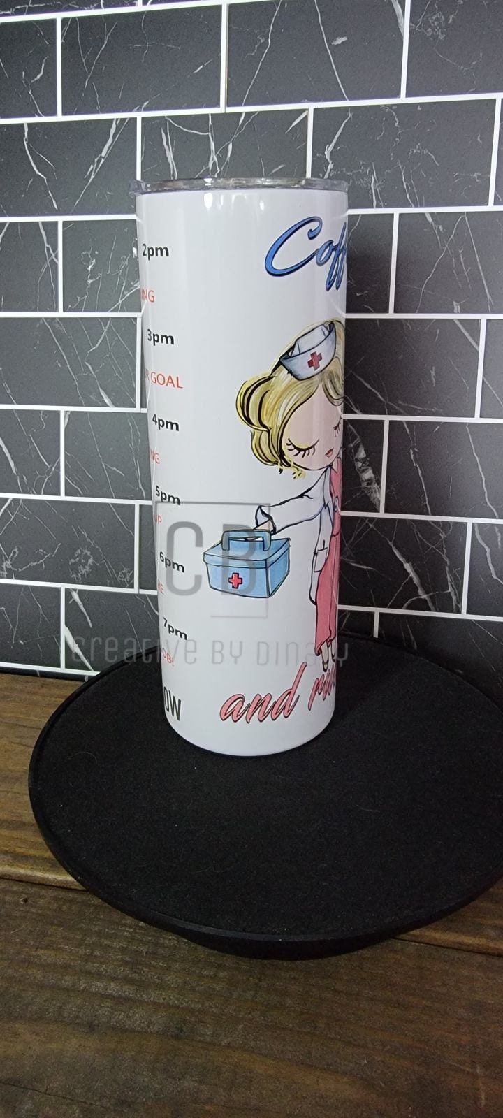 20 oz stainless steel tumbler nurse