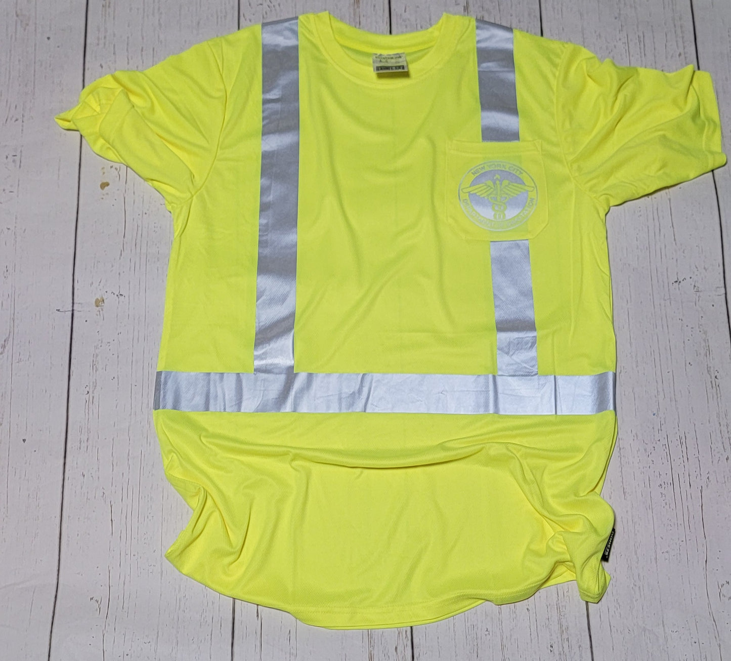 Hi-Vis ANSI Class 2 Viz-Dri Safety T-Shirt Knicks design